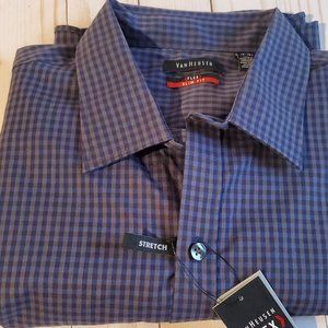 Men's Shirt Van Heusen Flex Slim Fit Large 16-26 1/2.